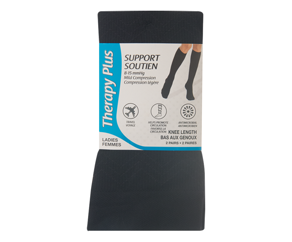 Chevron Women, 911 Black, 2 pairs Therapy Plus