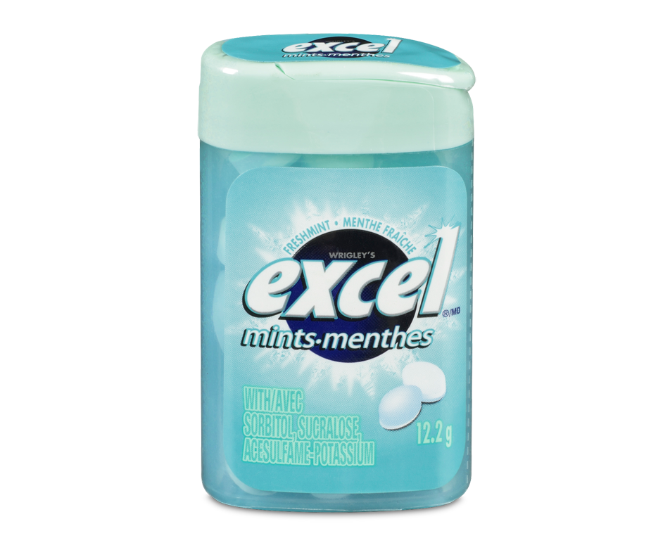 Excel Mints Freshmint, 12.2 g Excel Regular Jean Coutu