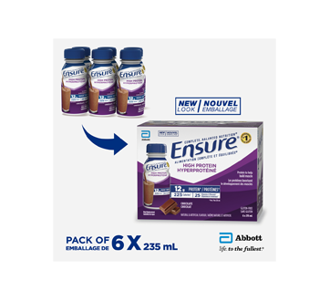 Image 2 of product Ensure - Ensure High Protein Chocolate, 6 x 235 ml