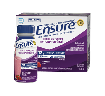 Image 1 of product Ensure - High Protein Meal Replacement, 6 x 235 ml, Strawberry