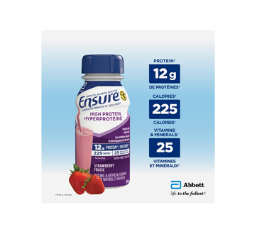 Image 3 of product Ensure - High Protein Meal Replacement, 6 x 235 ml, Strawberry