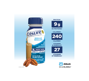Image 3 of product Ensure - Meal Replacement 9.4g Protein Drink, 6 x 235 ml, Butter Pecan