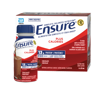 Image 1 of product Ensure - Ensure Plus Calories Meal Replacement, 6 x 235 ml, Chocolate