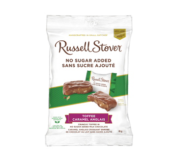 Image of product Russel Stover - Crunchy Toffee in No Sugar Added Milk Chocolate, 85 g