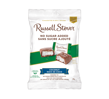 Image of product Russel Stover - Coconut in No Sugar Added Milk Chocolate, 85 g