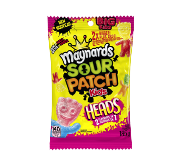 Sour Patch Kids Big Headz 2 in 1, 185 g