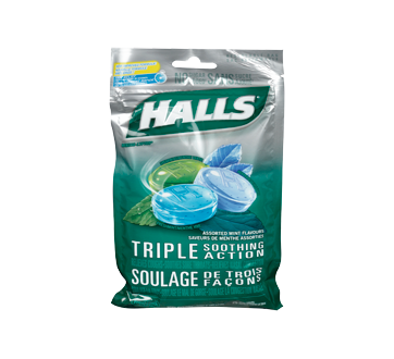 Image of product Halls - Halls assorted Mints, 25 units, Bag