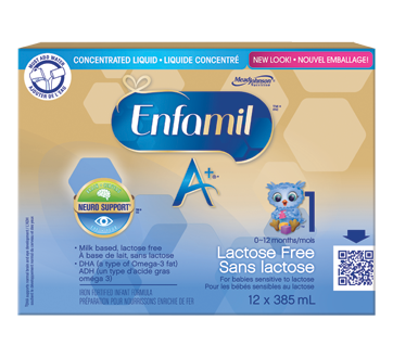 Enfamil A+ Lactose Free Concentrate, 12 x 385 ml