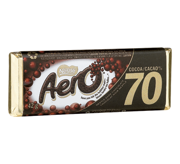 Image of product Nestlé - Aero Dark Chocolate, 42 g, 70% Cacao