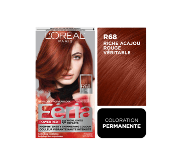 Image 2 du produit L'Oréal Paris - Féria - coloration, Power Red, 1 unité R68 - Riche acajou rouge véritable