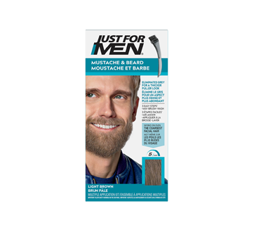 Image of product Just For Men - Mustache and Beard Colour Gel, 1 unit Light Brown M-25