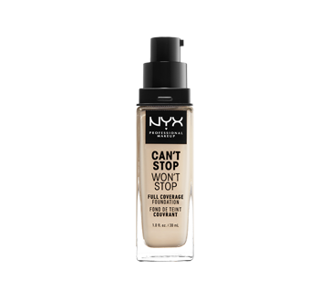 Image 2 du produit NYX Professional Makeup - Can't Stop Won't Stop fond de teint couvrant, 30 ml Pale