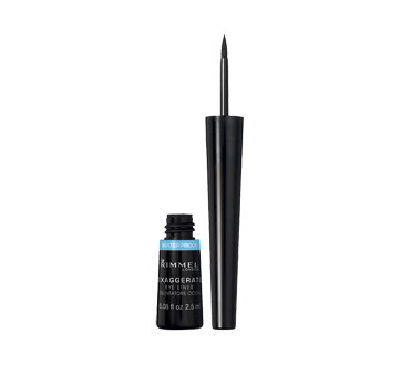 Image of product Rimmel London - Exaggerate Felt Tip Waterproof Eyeliner, 2.5 ml Glossy Black - 003