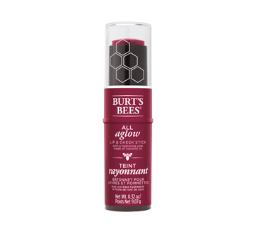 Image 1 du produit Burt's Bees - Bâtonnet pour lèvres et pommettes teint rayonnant naturel à 100 %, 9,07 g Lilac Lagoon