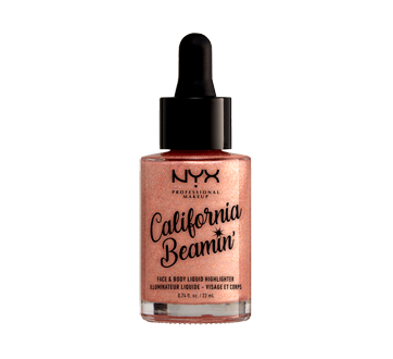 Image 1 of product NYX Professional Makeup - California Beamin' Face & Body Liquid Highlighter, 22 ml Beach Babe