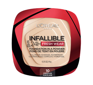 Image 1 of product L'Oréal Paris - Infallible 24H FreshWear Foundation-in-a-Powder Matte Finish, 9 g Procelaine - 10