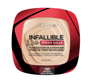 Image 1 du produit L'Oréal Paris - Infallible 24H Fresh Wear fond de teint en poudre fini mat, 9 g Beige Véritable - 130