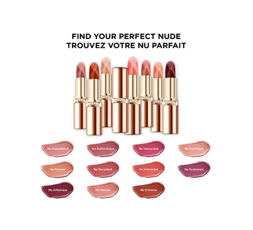 Image 4 du produit L'Oréal Paris - Les Nus by Color Riche rouge à lèvres intensément nue, 3,6 g Nu Impertinent