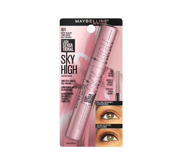 Image 3 of product Maybelline New York - Lash Sensational Sky High Mascara Waterproof Lengthening, 7.2 ml Very Black