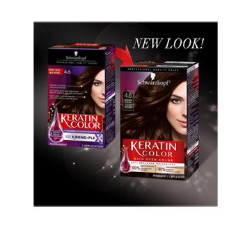 Image 2 of product Schwarzkopf - Keratin Color Permanent Hair Color Cream, 60 ml 4.6 Intense Cocoa