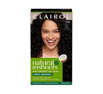 Image 1 du produit Clairol - Natural Instincts coloration semi-permanente pour hommes, 1 unité #2SB noir soyeux