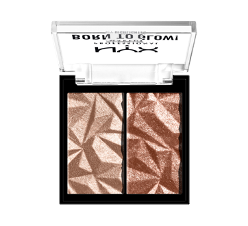 Image 2 of product NYX Professional Makeup - Born To Glow Icy Highlighter Duo, 8 ml High Key Flex