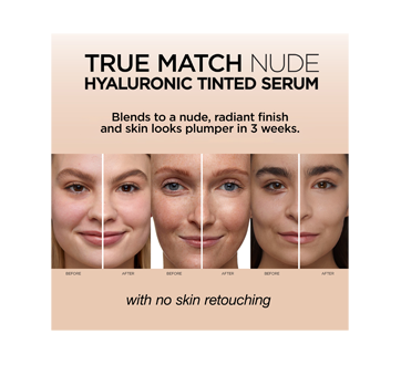 Image 4 of product L'Oréal Paris - True Match Nude Hyaluronic Tinted Serum, 30 ml Medium
