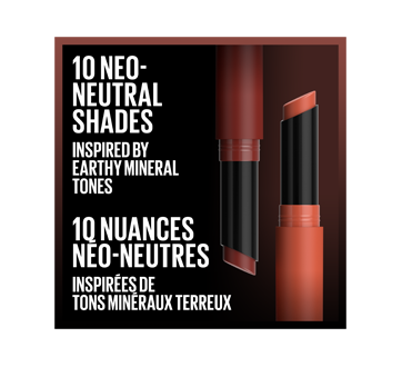 Image 7 of product Maybelline New York - Color Sensational Ultimatte Neo-Neutrals Slim Lipstick, 1.7 g More Stone