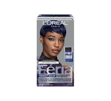 Image 1 du produit L'Oréal Paris - Feria Midnight Bold coloration permanente, 1 unité M10 Azur Cosmique Bleu Riche