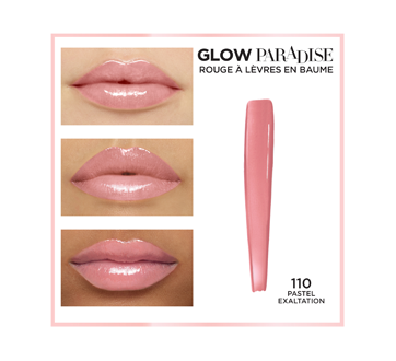 Image 2 du produit L'Oréal Paris - Glow Paradise rouge à lèvres-en-baume, 3 g Pastel Exaltation 110