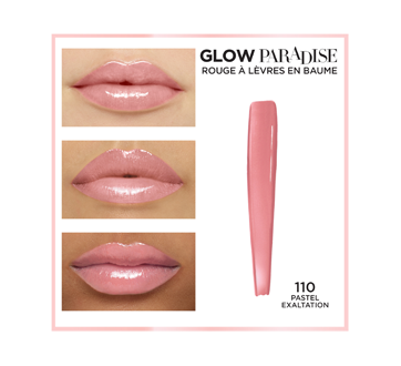Image 2 du produit L'Oréal Paris - Glow Paradise rouge à lèvres-en-baume, 3 g Pastel Exaltation 110