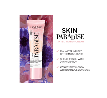 Image 2 of product L'Oréal Paris - Skin Paradise Water-Infused Tinted Moisturizer Lightweight Coverage, 30 ml Fair F02