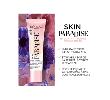 Image 2 du produit L'Oréal Paris - Skin Paradise hydratant teinté infusé d'eau couvrance légère, 30 ml Fair F02