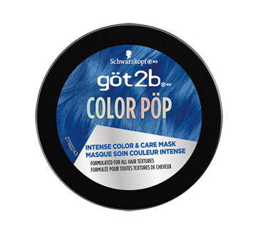 Image 2 du produit Göt2b - Color Pöp masque pour les cheveux soin et couleur, 150 ml bleu