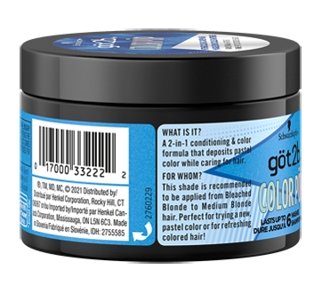 Image 3 du produit Göt2b - Color Pöp masque pour les cheveux soin et couleur, 150 ml bleu