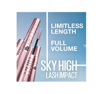 Image 2 of product Maybelline New York - Lash Sensational Sky High, Washable Lengthening Eyelash Mascara, 7.2 ml True Brown