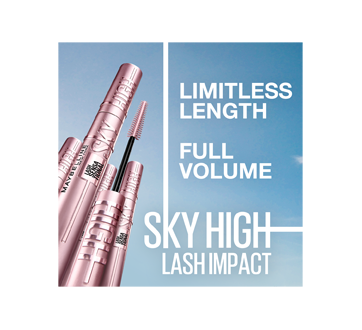 Image 2 of product Maybelline New York - Lash Sensational Sky High, Washable Lengthening Eyelash Mascara, 7.2 ml True Brown