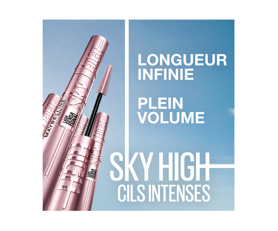 Mascara Lash Sensational Sky High, volumisan, 7,2 ml Maybelline New York Mascara Jean Coutu
