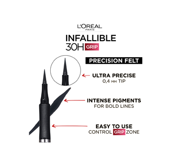 Image 2 of product L'Oréal Paris - Infallible Grip Precision Waterproof Felt Eyeliner, 1 ml Black