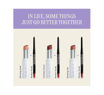 Image 9 of product Marcelle - Lip Loving Colour & Caring Oil-in-Stick Lipstick, 3 g Winning Gold