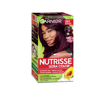 Image 3 of product Garnier - Nutrisse Permanent Hair Colour enriched with Avocado Oil, 1 unit 362 Burgundy Garnet