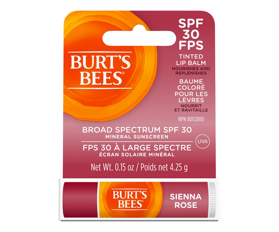 Baume coloré pour les lèvres avec FPS 30, 4,25 g Burt's Bees Soins