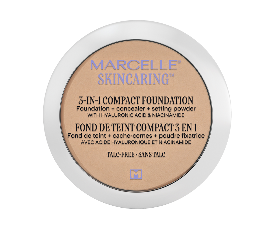 Skincaring 3in1 Compact Foundation + Concealer + Setting Powder with