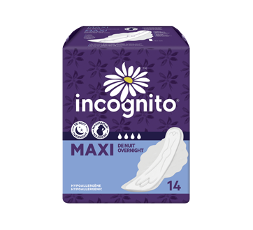 MaxiMaman serviettes à rebords, 14 unités, nuit