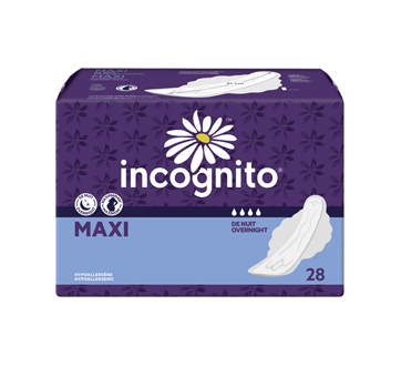 MaxiMaman serviettes à rebords, 28 unités, nuit