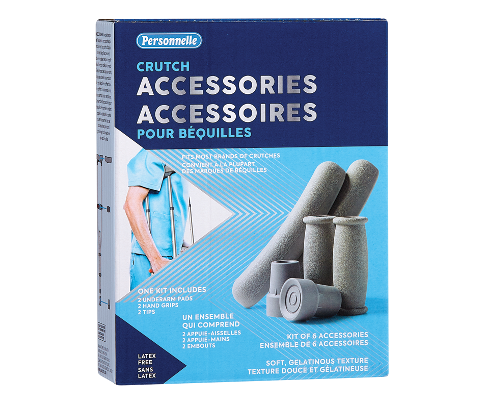 Accessoires pour béquilles, 6 unités Personnelle Bienêtre Jean Coutu
