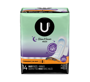 Kotex serviettes Security maxi de nuit avec ailes, 14 unités