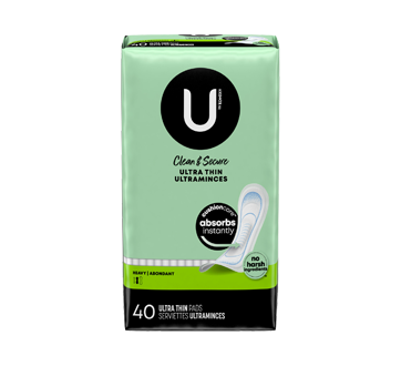 Kotex serviettes Security ultra minces longues, 40 unités