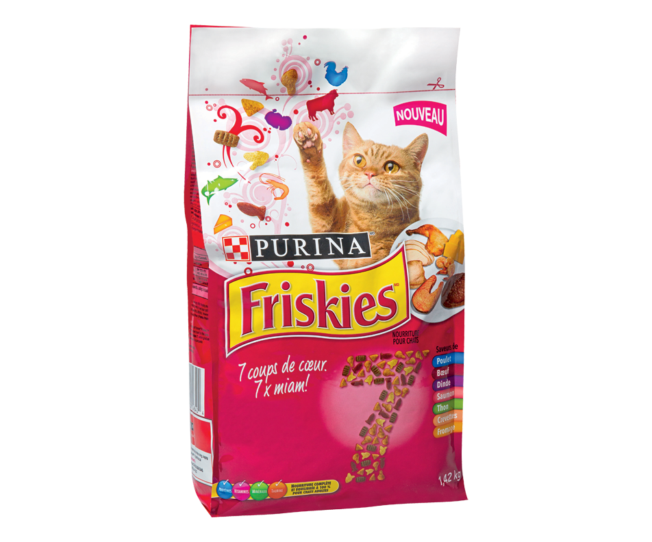 Friskies 7 Coups de Cœur nourriture pour chats adultes, 1,42 kg Purina Nourriture en
