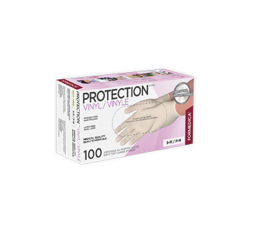 Gants de protection en vinyle extensible, 100 unités, petit - moyen